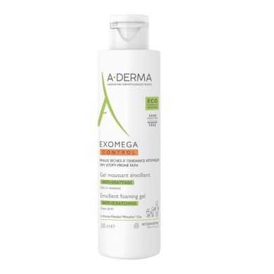 ADERMA EXOMEGA CONTROL GEL MOUSSANT EMOLLIENT VISAGE CORPS 200 ML Parapharmacie prix Maroc