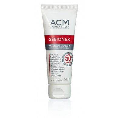 ACM SEBIONEX GEL SOLAIRE MATIFIANT SPF 50+ 40 ML Parapharmacie prix Maroc