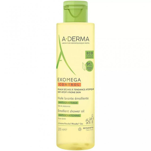 Aderma Exomega Control Huile Lavante Emoliente anti-Grattage 200ml