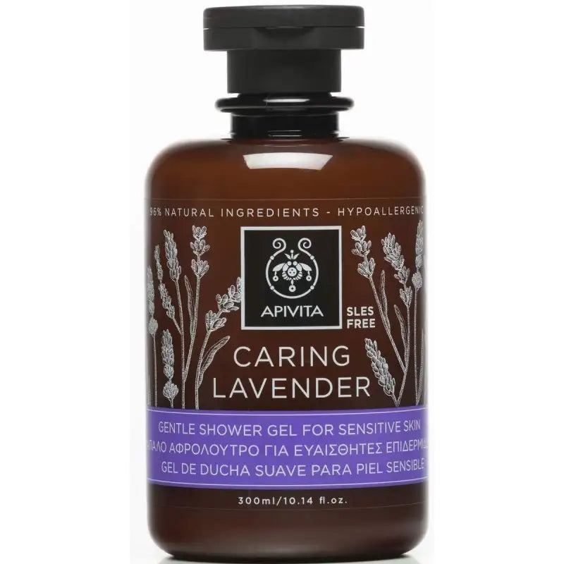 Apivita Gel Douche Lavande Peaux Sensibles 300ml