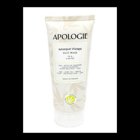 Apologie Masque Visage Purifiant au CBD 75G prix Maroc