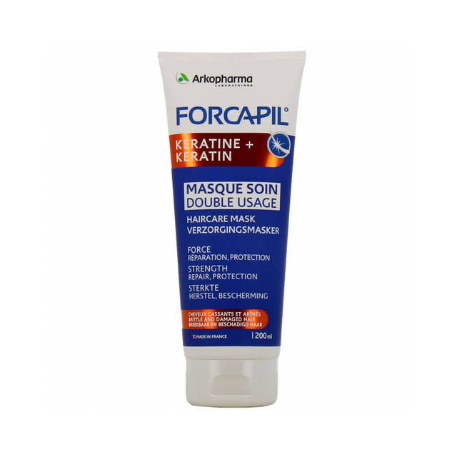 Arkopharma Forcapil Kératine Masque Soin Double Usage 200 ml