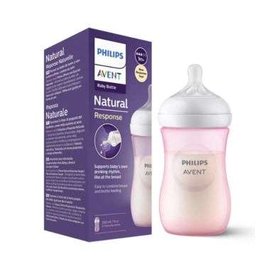 AVENT NATURAL RESPONSE BIBERON 1MOIS+ 260ML ROSE Parapharmacie prix Maroc