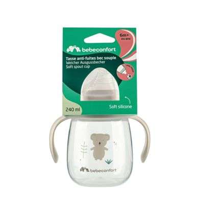 BEBE CONFORT TASSE ANTI FUITE BEC SOUPLE 6 MOIS+ 240ML Parapharmacie prix Maroc