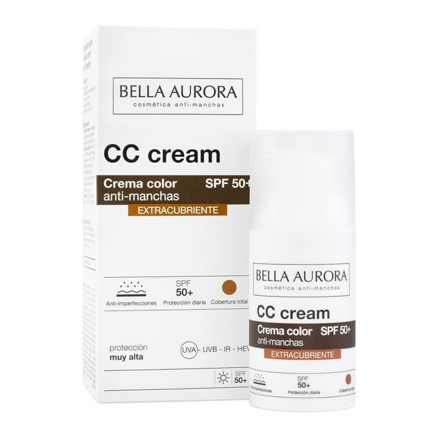 Bella Aurora CC Creme anti-Taches Extracouvrante SPF50+ 30ml