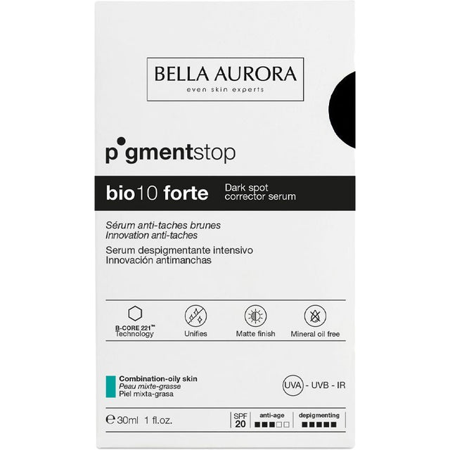 Bella Aurora Pigmentstop Bio 10 Forte Sérum anti Tâches Peau Mixte à