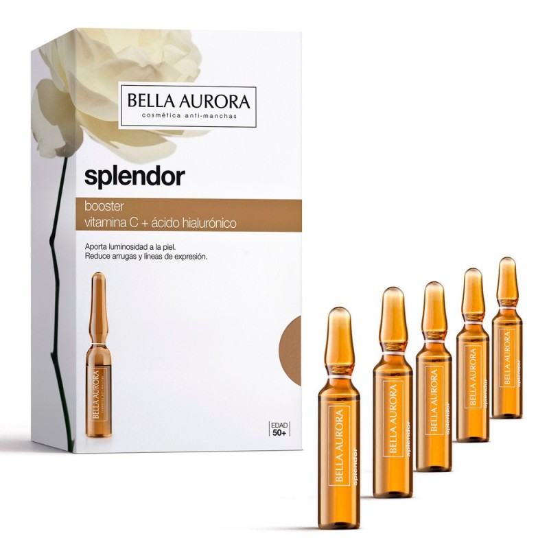 BELLA AURORA Splendor Booster Vit C + Acide Hyaluronique | 5 ampoules prix Maroc