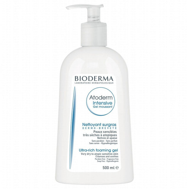 Bioderma Atoderm Intensive Gel Moussant Nettoyant Ultra Apaisant 500