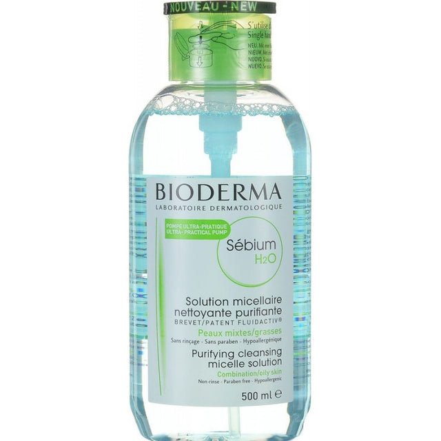 Bioderma Sebium H2o Solution Micellaire 500 ml Pompe