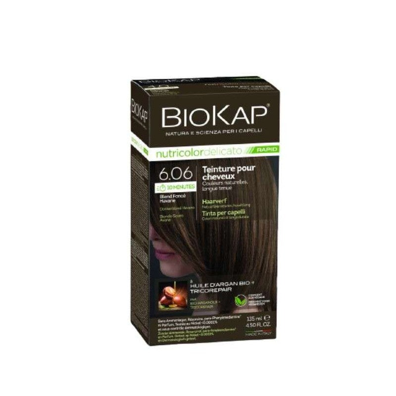 BIOKAP NUTRICOLOR DELICATO N6.06 BLOND FONCE prix Maroc