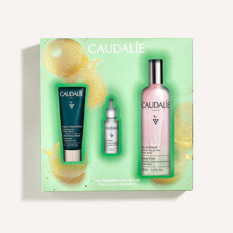 CAUDALIE COFFRET EAU DE BEAUTE 100ML + VINOPERFECT SERUM ECLAT ANTI-TACHES 10ML + VINERGETIC C+ MASQUE DETOX 15ML prix Maroc