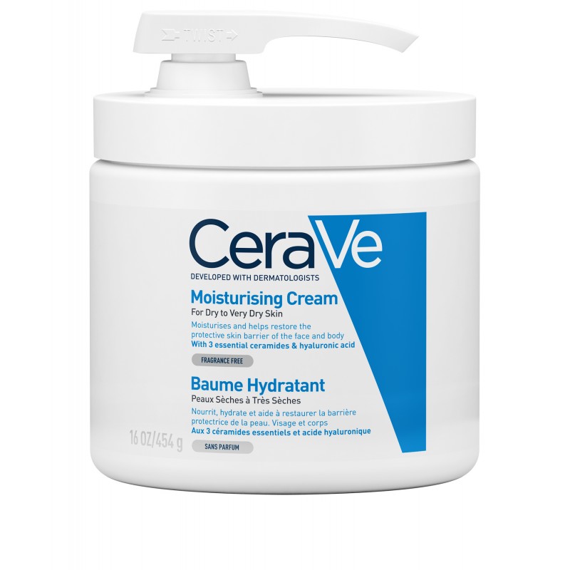 CeraVe Baume Hydratant Nourrissant Peau Sèche à Très Sèche Avec Pompe| 454g prix Maroc