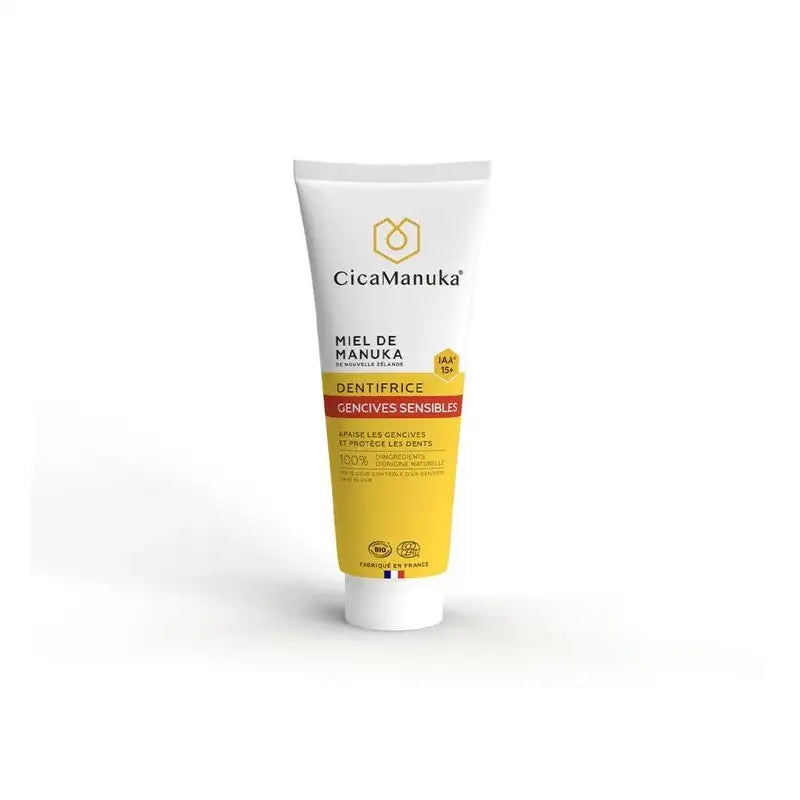 CICAMANUKA MIEL DE MANUKA DENTIFRICE GENCIVES SENSIBLES IAA15+ 75ML prix Maroc