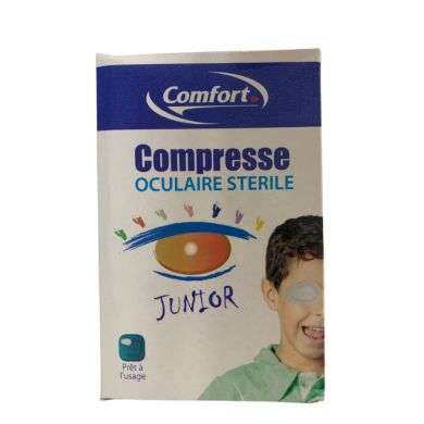 COMFORT COMPRESSE OCULAIRE STERILE JUNIOR 10 POCHETTES Parapharmacie prix Maroc