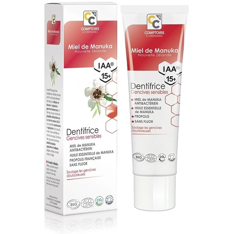 COMPTOIRS & COMPAGNIES MANUKA dentifrice Gencives Sensibles BIO | 75 ml prix Maroc