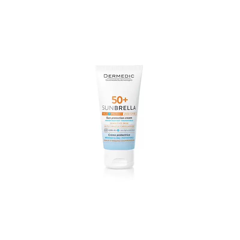 DERMEDIC SUNBRELLA crème solaire peaux à problèmes vasculaires spf 50+ | 50 ml prix Maroc
