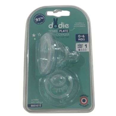 DODIE TETINE PLATE SENSATION+ ANTI COLIQUE D1 0-6M X2 Parapharmacie prix Maroc