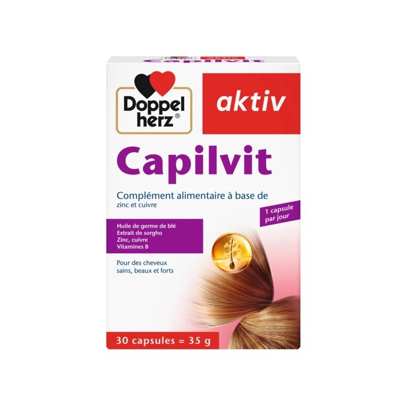 DOPPELHERZ AKTIV Capilvit | 30 capsules prix Maroc