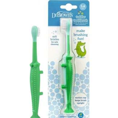 DR BROWNS BROSSE A DENTS BEBE 1-4 ANS CROCODILE Parapharmacie prix Maroc