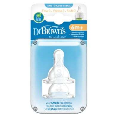 DR BROWNS TETINE COLE ETROIT NIVEAU 3 6MOIS+ PACK DE 2 Parapharmacie prix Maroc