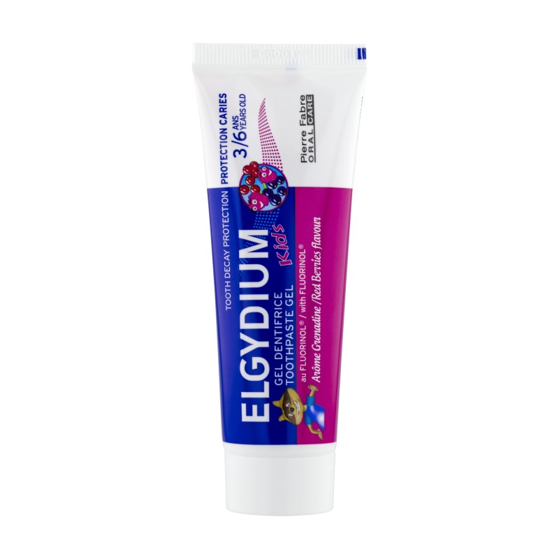 Elgydium Kids Dentifrice 3-6 Ans Grenadine 50 ml