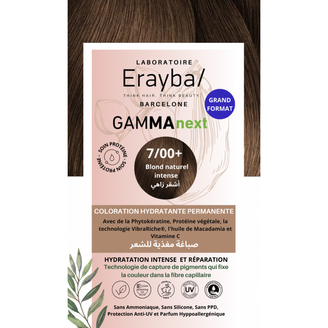 Erayba Coloration Hydratante Permanente Blond Naturel Intense N°7.00+