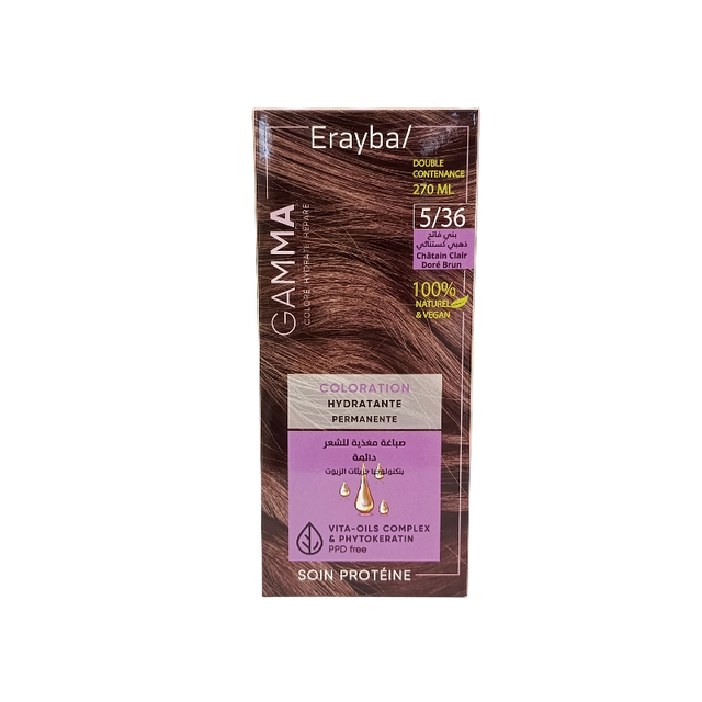 Erayba Gamma Next Chatain Clair Dore Brun 5/36 100ml