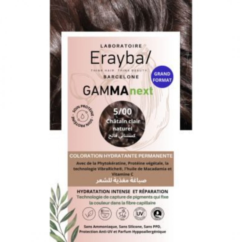 ERAYBA GAMMA NEXT CHATAIN CLAIR NATUREL 5/00 100ML prix Maroc