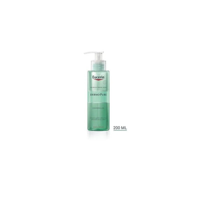 Eucerin Dermopure Gel Nettoyant 200 ml — nettoyant sans savon peaux à imperfections | lamaisonpara.ma