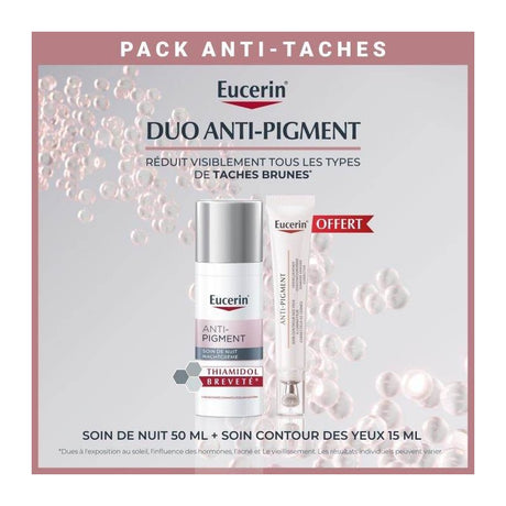 EUCERIN Pack Anti-Pigment Nuit + Contour Yeux Offert prix Maroc