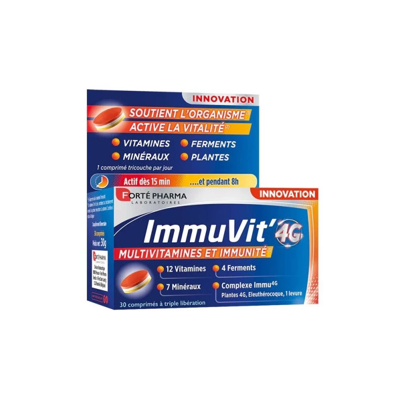 FORTE PHARMA IMMUVIT'4G | 30 comprimés prix Maroc