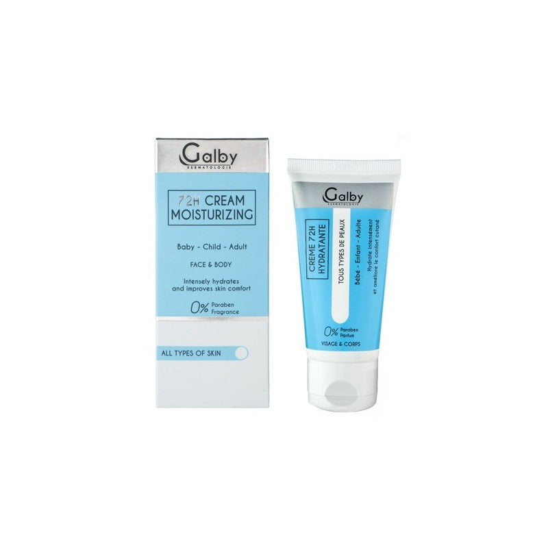 Galby crème hydratante 72H 50 ml prix Maroc