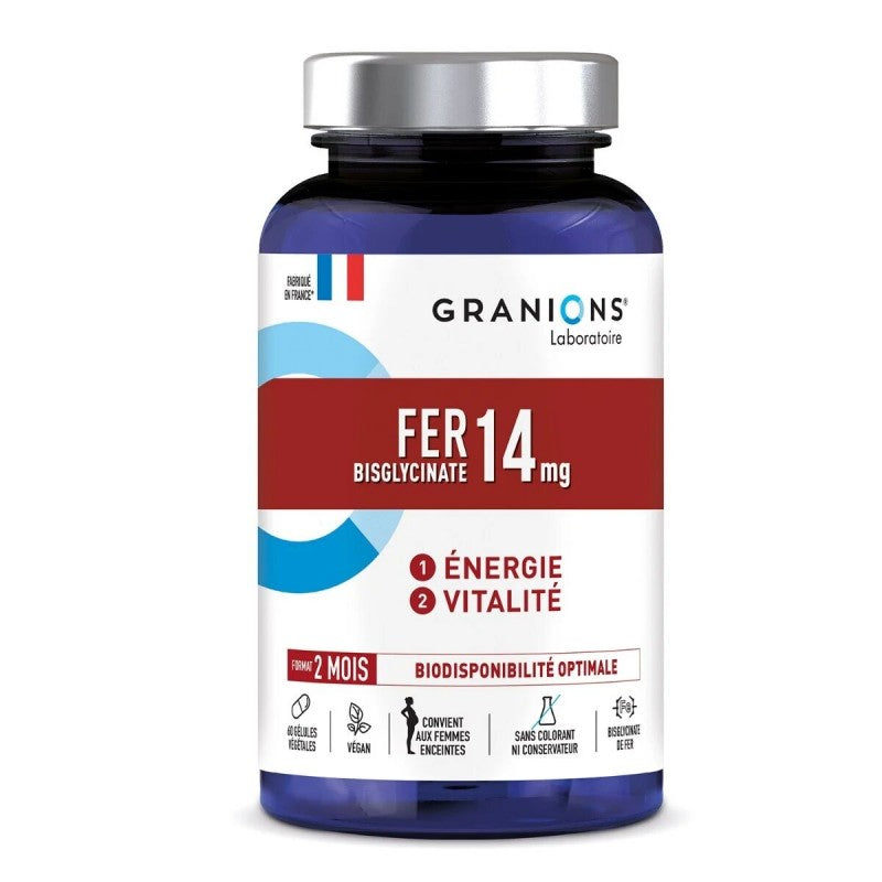 Granions Fer 14mg 60 Gélules