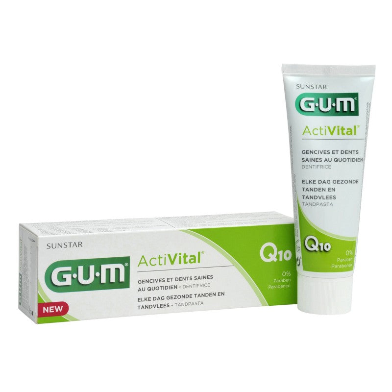 GUM ACTIVITAL Q10 dentifrice 75 ml prix Maroc