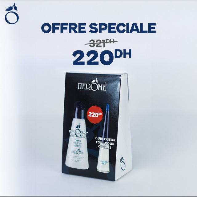Herome Pack Durcisseur Fort + Dissolvant Fort