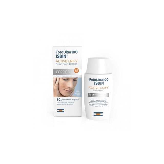 ISDIN FOTOULTRA Active Unify fusion fluide invisible spf 50 | 50 ml prix Maroc
