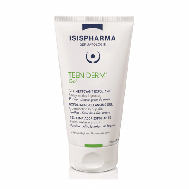 Isispharma Teen Derm Gel Nettoyant Exfoliant 150 ml