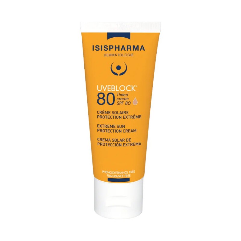 ISISPHARMA UVEBLOCK 80 crème teintée | 40 ml prix Maroc