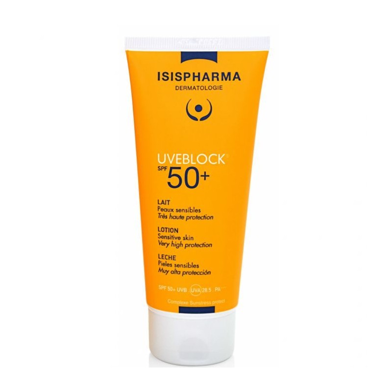 ISISPHARMA UVEBLOCK SPF 50+ lait peaux sensibles | 100 ml prix Maroc