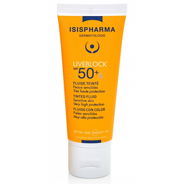 Isispharma Uveblock SPF50+ Fluide Teinte Medium 40ml