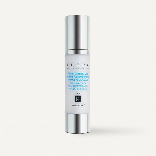 Kuora Gel Hydratant avec Biomembranes et Glycolique Acide SPF10 50ml