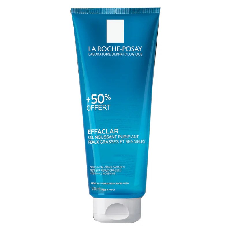 LA ROCHE POSAY EFFACLAR GEL MOUSSANT PURIFIANT 300ML +50% OFFERT prix Maroc