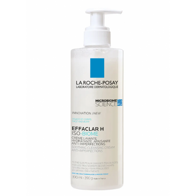 La Roche-Posay Effaclar H Iso-Biome Crème Lavante 390 ml
