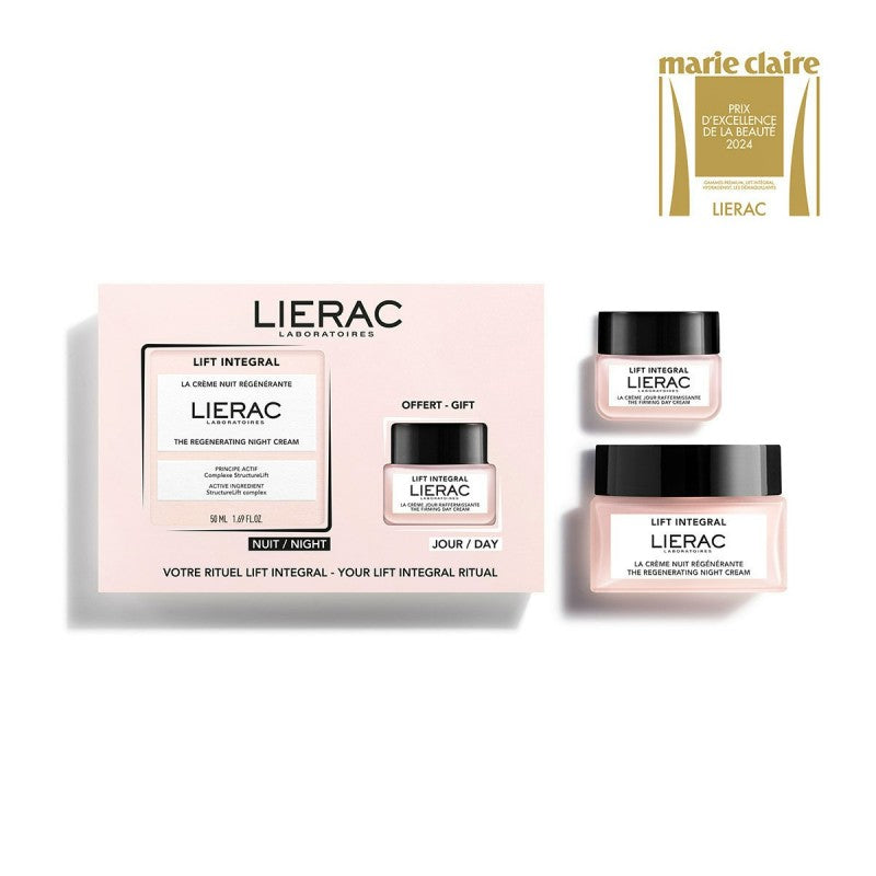 LIERAC COFFRET LIFT INTEGRAL crème nuit régénérante + Mini crème Jour 20 ml OFFERTE prix Maroc