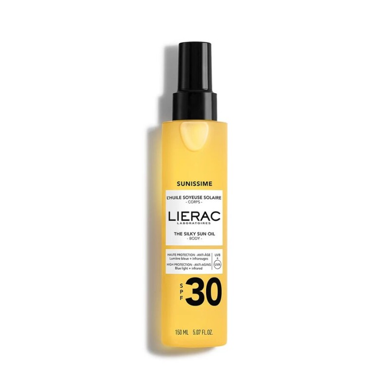 LIERAC SUNISSIME l'huile soyeuse solaire SPF30 | 150ml prix Maroc