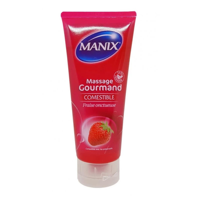 Manix Gel de Massage Gourmand Fraise 200 ml