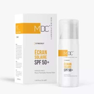 MDC SYNERGY ECRAN SOLAIRE SPF 50+ 50 ML PEAUX NORMALES Parapharmacie prix Maroc