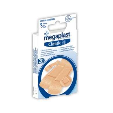 MEGAPLAST CLASSIQUE PANSEMENT ANATOMIQUE BOITE DE 20 Parapharmacie prix Maroc