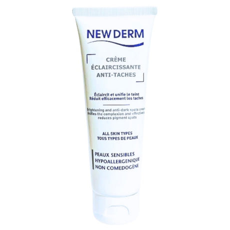 NEW DERM CREME ECLAIRCISSANTE ANTI-TACHES 50ML prix Maroc