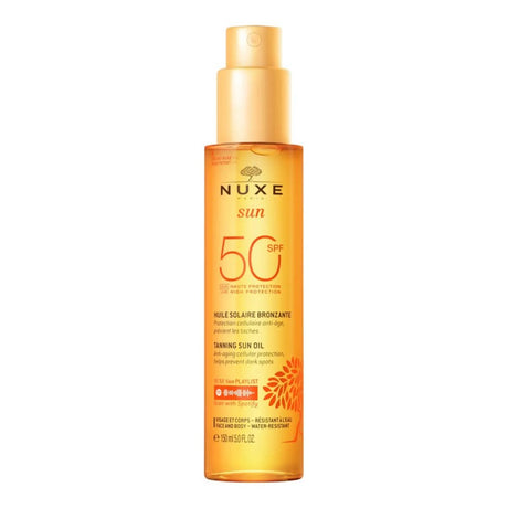 NUXE SUN HUILE SOLAIRE BRONZANTE SPF50 150ML prix Maroc